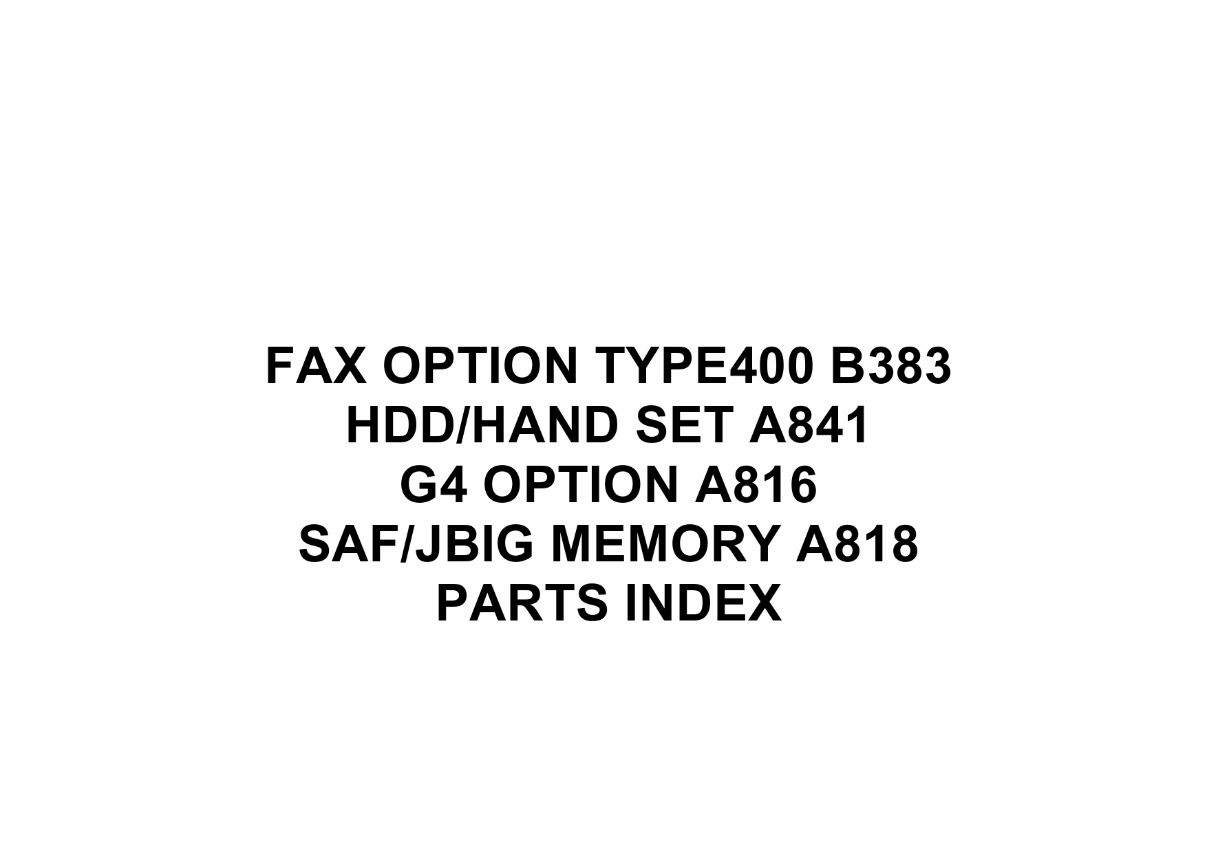 RICOH Options B383 FAX-OPTION-TYPE Parts Catalog PDF download-6